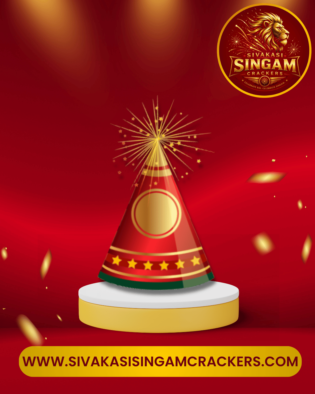 Sivakasi singam Crackers – Flower Pots